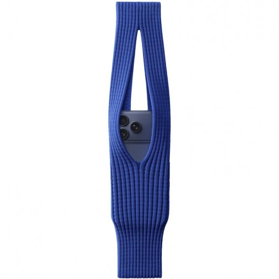 В'язана сумка Pleated Pocket для iPhone (Size L) Blue