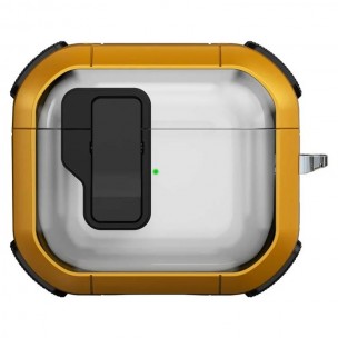Футляр протиударний Locking Button для навушників Airpods Pro 3 Yellow Футляр протиударний Locking Button для навушників Airpods Pro 3 Yellow