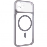 Чехол TPU+PC GETMAN Moon Clear with MagSafe для Apple iPhone 12 (6.1 дюйма) Grey Чехол TPU+PC GETMAN Moon Clear with MagSafe для Apple iPhone 12 (6.1 дюйма) Grey