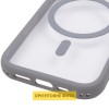 Чохол TPU+PC GETMAN Moon Clear with MagSafe для Apple iPhone 12 (6.1") Grey