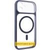 Чохол TPU+PC GETMAN Moon Clear with MagSafe для Apple iPhone 12 (6.1") Blue