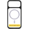 Чохол TPU+PC GETMAN Moon Clear with MagSafe для Apple iPhone 12 (6.1") Black