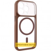 Чохол TPU+PC GETMAN Moon Clear with MagSafe для Apple iPhone 13 Pro (6.1") Brown Чохол TPU+PC GETMAN Moon Clear with MagSafe для Apple iPhone 13 Pro (6.1") Brown