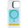 Чохол TPU+PC Jewel Sparkle with MagSafe для Apple iPhone 16 Pro Max (6.9") Aqua Blue