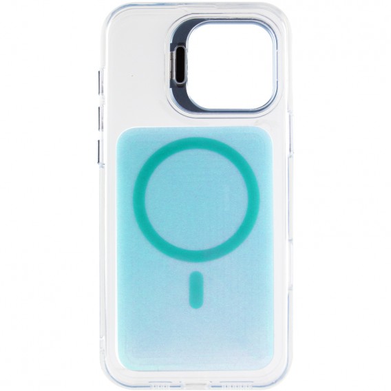 Чохол TPU+PC Jewel Sparkle with MagSafe для Apple iPhone 17 (6.3") Aqua Blue