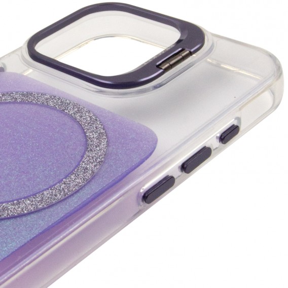 Чехол TPU+PC Jewel Sparkle with MagSafe для Apple iPhone 17 (6.3 дюйма) Lavender Glitter
