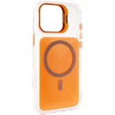 Чехол TPU+PC Jewel Sparkle with MagSafe для Apple iPhone 17 (6.3 дюйма) Orange Sparkle