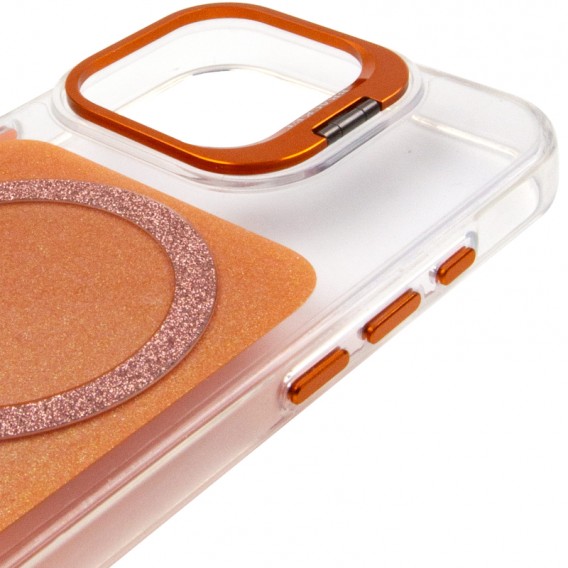 Чохол TPU+PC Jewel Sparkle with MagSafe для Apple iPhone 17 (6.3") Orange Sparkle Чохол TPU+PC Jewel Sparkle with MagSafe для Apple iPhone 17 (6.3") Orange Sparkle