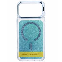 Чохол TPU+PC Jewel Sparkle with MagSafe для Apple iPhone 17 Air (6.5") Aqua Blue