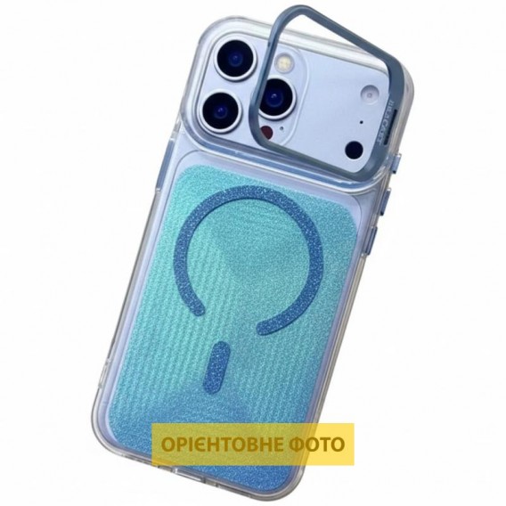 Чехол TPU+PC Jewel Sparkle with MagSafe для Apple iPhone 17 Air (6.5") Aqua Blue