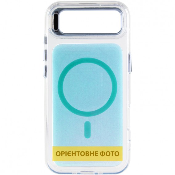 Чохол TPU+PC Jewel Sparkle with MagSafe для Apple iPhone 17 Air (6.5") Aqua Blue