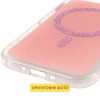 Чохол TPU+PC Jewel Sparkle with MagSafe для Apple iPhone 17 Air (6.5") Pink Ruby