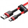 Дата кабель Baseus Cafule MicroUSB Cable 2.4A (1m) (CAMKLF-B) Червоний
