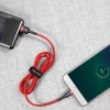 Дата кабель Baseus Cafule MicroUSB Cable 2.4A (1m) (CAMKLF-B) Червоний
