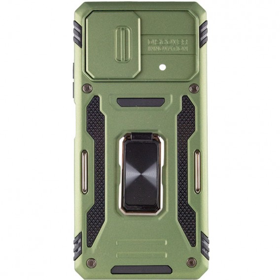 Ударостійкий чохол Camshield Army Ring для Xiaomi Poco F5 / Note 12 Turbo Оливковий / Army Green