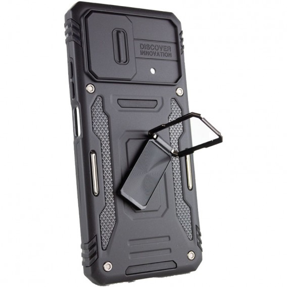 Ударопрочный чехол Camshield Army Ring для Xiaomi Poco F5 / Note 12 Turbo Черный / Black