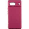 Чохол Silicone Cover Lakshmi Full Camera (AAA) для Google Pixel 7 Бордовий / Plum