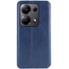Шкіряний чохол-книжка GETMAN Cubic (PU) для Xiaomi Redmi Note 13 5G Синій
