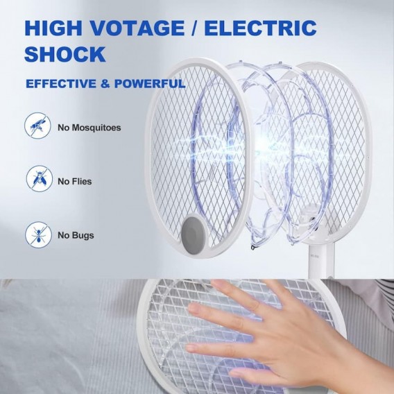 Пастка для комах з UV підсвічуванням WD-956 Rechargeable 1200 mAh White