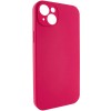 Чохол Silicone Case Full Camera Protective (AA) NO LOGO для Apple iPhone 15 Plus (6.7") Червоний / Rose Red