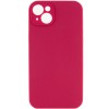 Чехол Silicone Case Full Camera Protective (AA) NO LOGO для Apple iPhone 15 Plus (6.7 дюйма) Красный / Rose Red