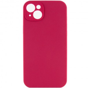 Чехол Silicone Case Full Camera Protective (AA) NO LOGO для Apple iPhone 15 Plus (6.7 дюйма) Красный / Rose Red