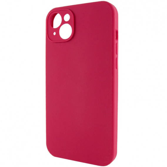 Чехол Silicone Case Full Camera Protective (AA) NO LOGO для Apple iPhone 15 Plus (6.7 дюйма) Красный / Rose Red