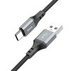 Дата кабель Hoco X86 Spear USB to Type-C (1m) Black