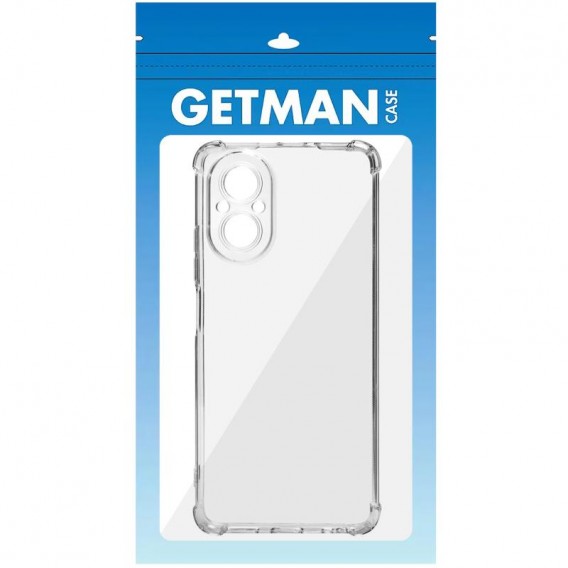 TPU чохол GETMAN Ease logo посилені кути Full Camera для Realme C67 4G Безбарвний (прозорий)