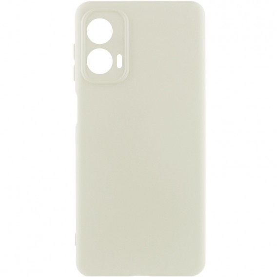 Чохол Silicone Cover Lakshmi Full Camera (AA) для Motorola Moto G24 Білий / White