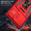 Ударопрочный чехол Camshield Army Ring для Xiaomi Poco X6 Pro Красный / Red