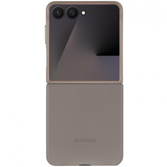 Шкіряний чохол Leather Case (AAA) для Samsung Galaxy Z Flip6 Gray