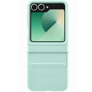 Кожаный чехол Leather Case (AAA) для Samsung Galaxy Z Flip6 Turquoise Кожаный чехол Leather Case (AAA) для Samsung Galaxy Z Flip6 Turquoise