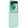 Шкіряний чохол Leather Case (AAA) для Samsung Galaxy Z Flip6 Turquoise