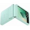 Шкіряний чохол Leather Case (AAA) для Samsung Galaxy Z Flip6 Turquoise