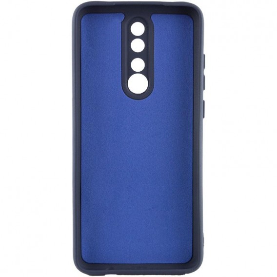 Чехол TPU GETMAN Liquid Silk Full Camera для Xiaomi Redmi 8 Синий / Midnight Blue