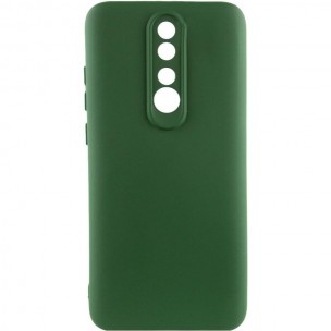 Чохол TPU GETMAN Liquid Silk Full Camera для Xiaomi Redmi 8 Зелений / Dark green