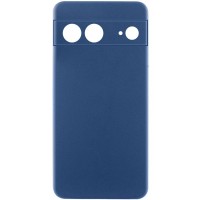 Чехол Silicone Cover Lakshmi Full Camera (AA) для Google Pixel 8 Синий / Navy Blue