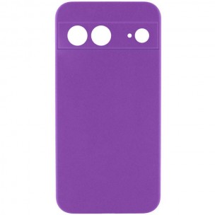Чехол Silicone Cover Lakshmi Full Camera (AA) для Google Pixel 8 Фиолетовый / Purple