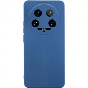 Чохол Silicone Cover Lakshmi Full Camera (AA) для Xiaomi 14 Ultra Синій / Navy Blue
