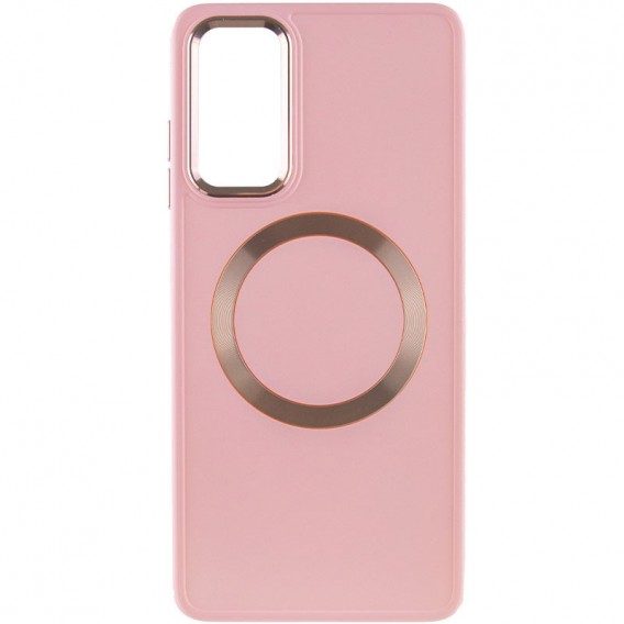 TPU чохол Bonbon Metal Style with MagSafe для Samsung Galaxy A15 4G/5G / M15 5G Рожевий / Light Pink