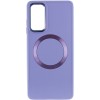 TPU чохол Bonbon Metal Style with MagSafe для Samsung Galaxy A15 4G/5G / M15 5G Бузковий / Dasheen