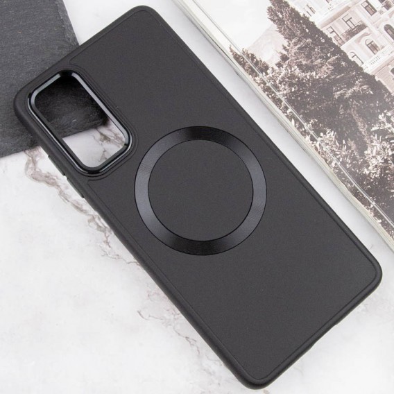 TPU чохол Bonbon Metal Style with MagSafe для Samsung Galaxy A15 4G/5G / M15 5G Чорний / Black