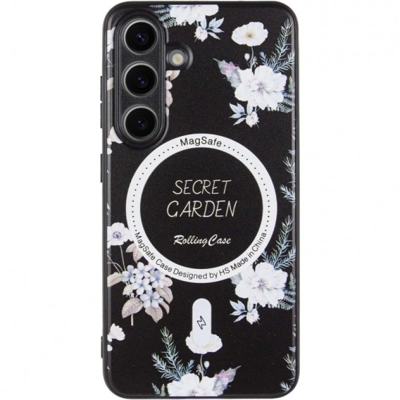 TPU+PC чохол Secret Garden with MagFit для Samsung Galaxy S24+ Black
