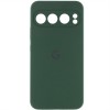 Чехол Silicone Cover Lakshmi Full Camera (AAA) with Logo для Google Pixel 9 Pro XL Зеленый / Cyprus Green