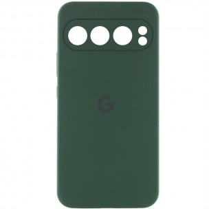 Чехол Silicone Cover Lakshmi Full Camera (AAA) with Logo для Google Pixel 9 Pro XL Зеленый / Cyprus Green