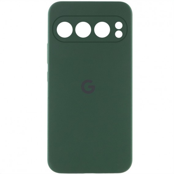 Чехол Silicone Cover Lakshmi Full Camera (AAA) with Logo для Google Pixel 9 Pro XL Зеленый / Cyprus Green