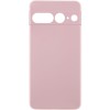 Чехол TPU GETMAN Liquid Silk Full Camera для Google Pixel 7 Pro Розовый / Pink Sand