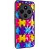 TPU+PC чехол Prisma Fluffie для Xiaomi Redmi 14C / Poco C75 Puzzle