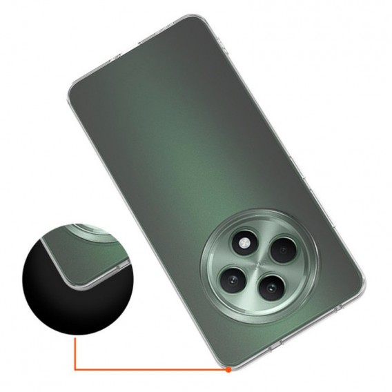 TPU чехол Epic Transparent 1,5mm Full Camera для Oppo Reno 12 F 4G/5G Бесцветный (прозрачный)